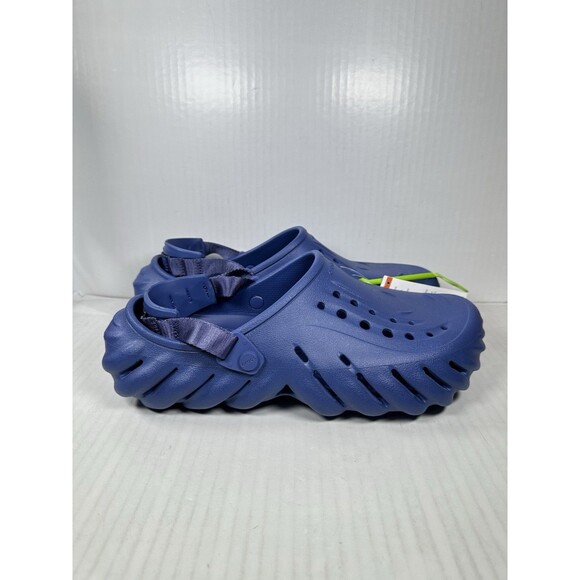 Size 11 Crocs Echo Sapphire Blue Clog Shoes Comfort Slides Sandals Mens NEW - Picture 1 of 7
